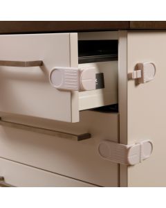 Broches de seguridad angulares para gabinetes (2 piezas)