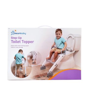 STEP-UP TOILET TOPPER - GREY/WHITE