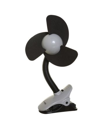 Color: Blanco y Negro Ventilador Acopable para Cochecitos/Sillas de Paseo DREAMBABY™ Stroller Fan 